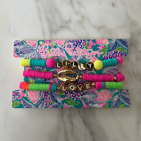 Lilly Pulitzer Jewelry Lilly Pulitzer I Love Lilly Beaded Bracelet